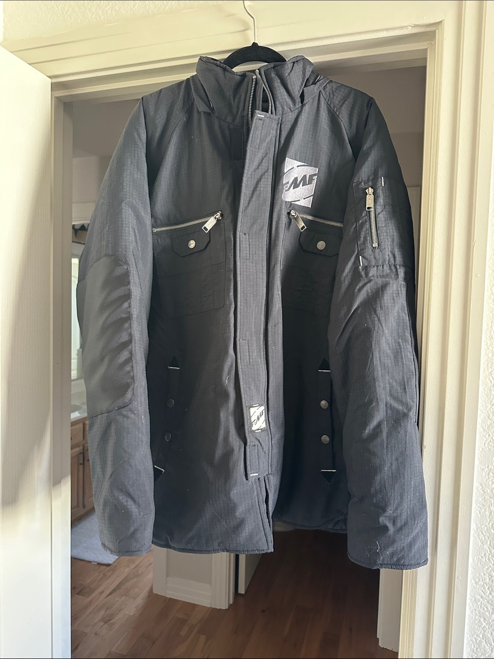 Men's Black Ski Jacket with Hood - Performance Snow Coat